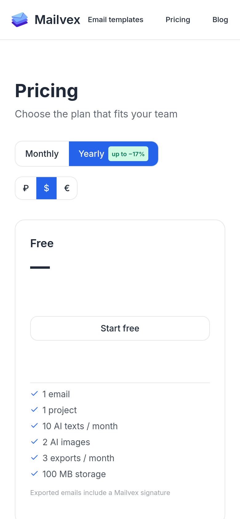 Pricing