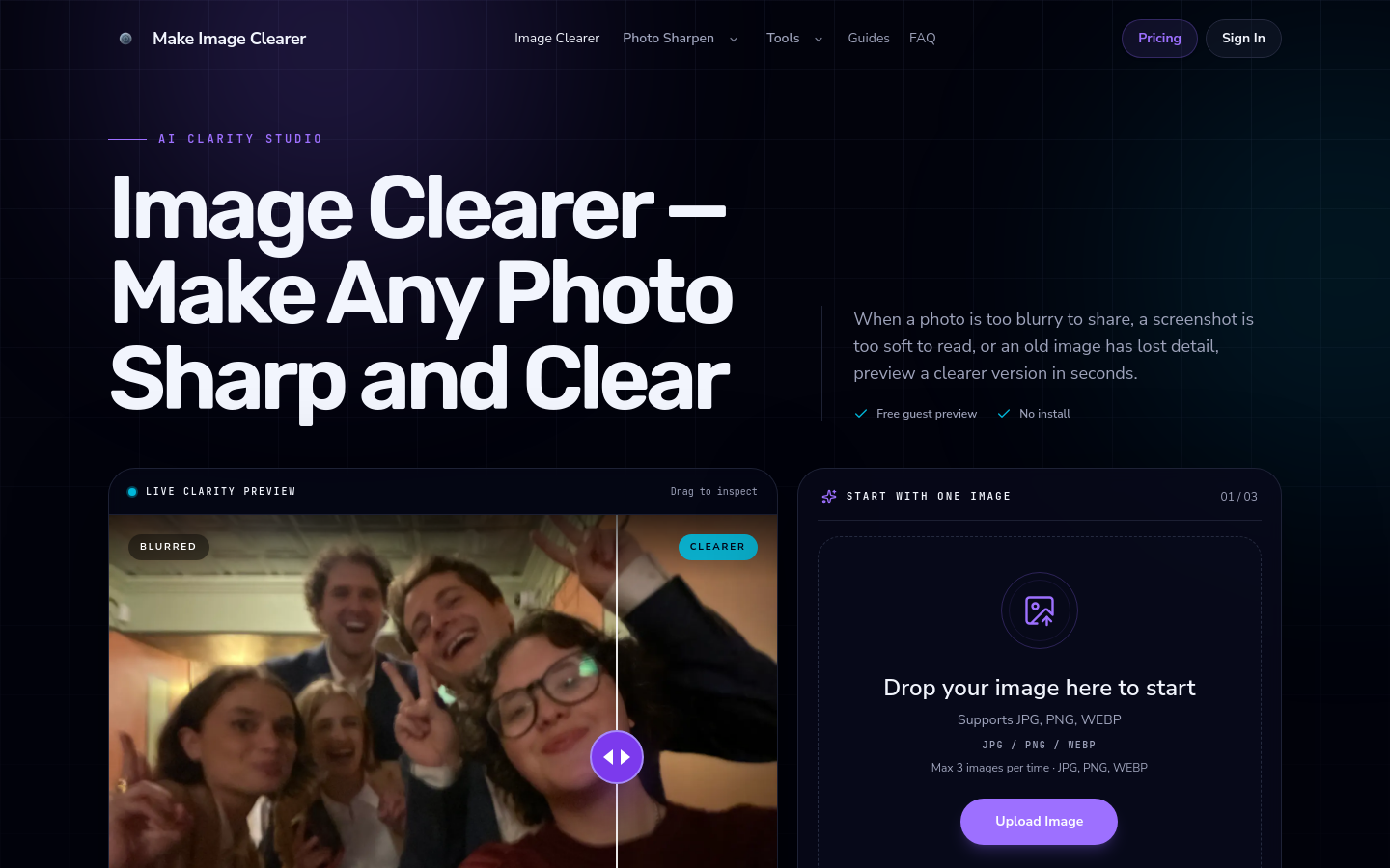 Captured Homepage / Lander