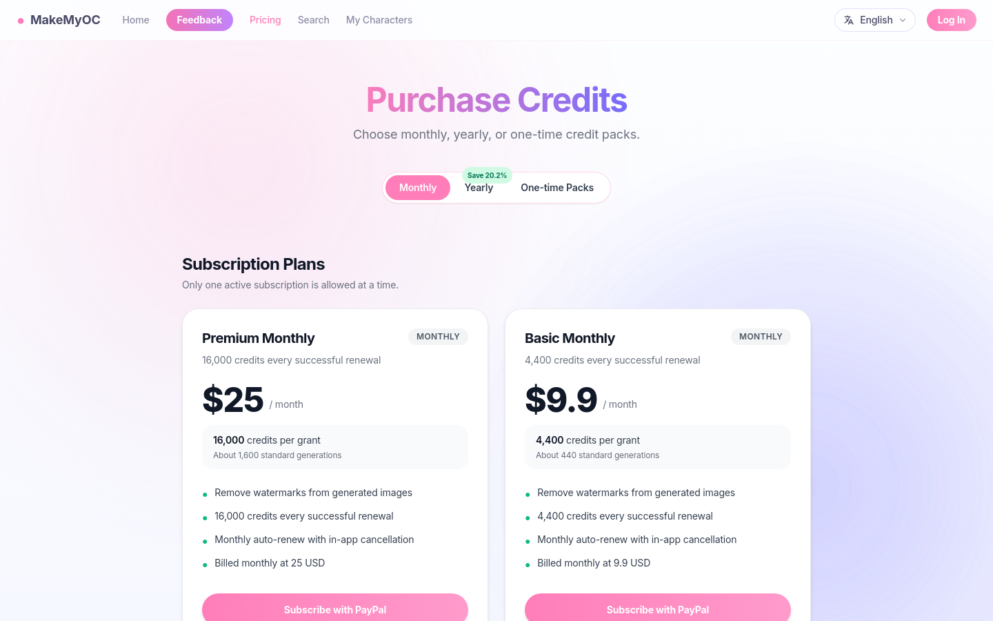 Pricing