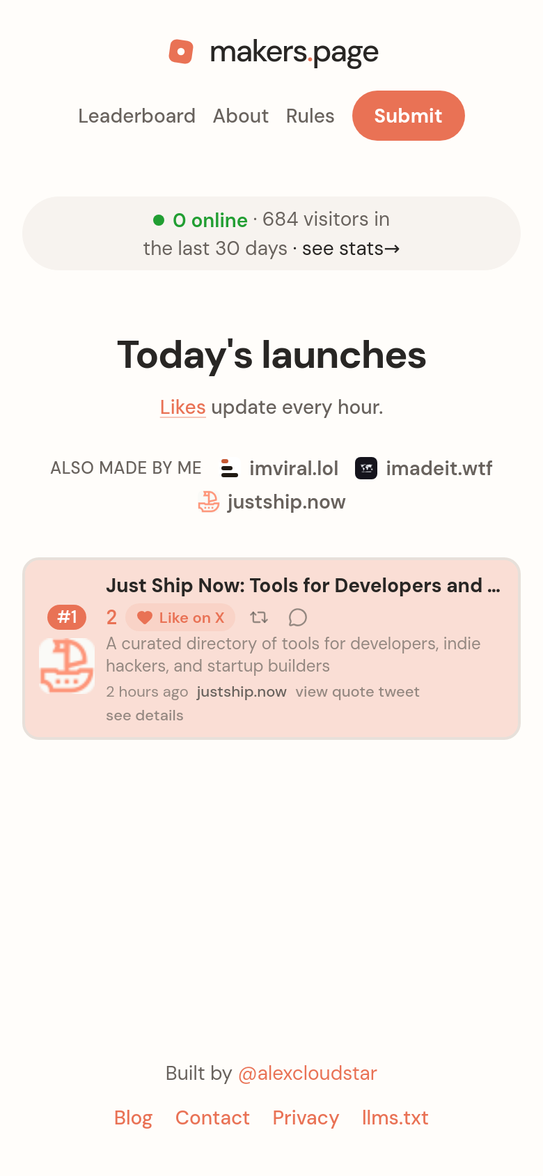 Homepage / Lander