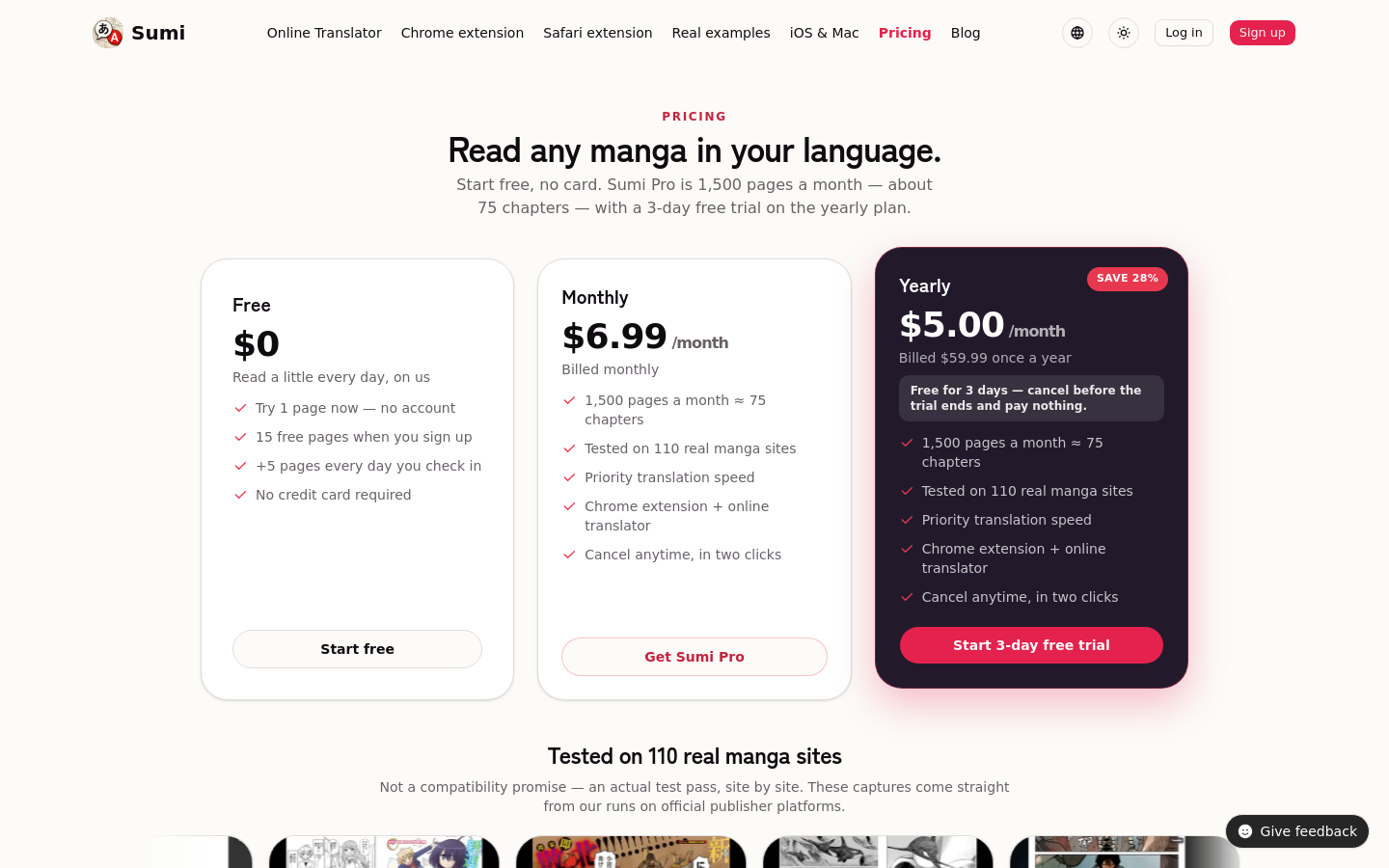 Pricing
