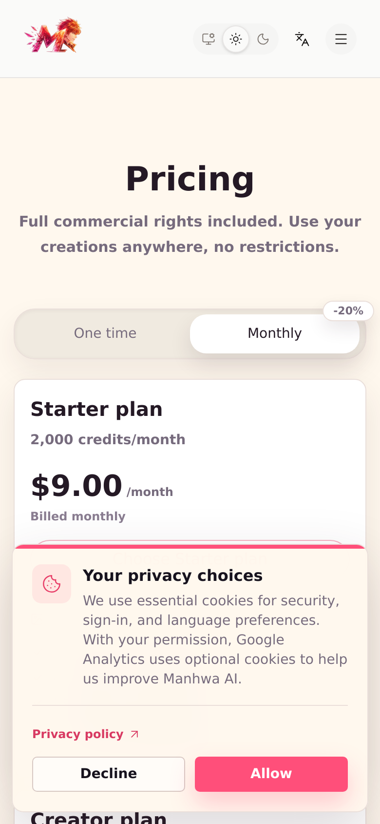 Pricing