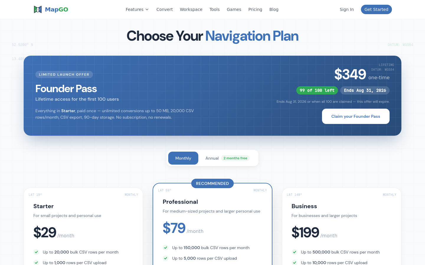 Pricing
