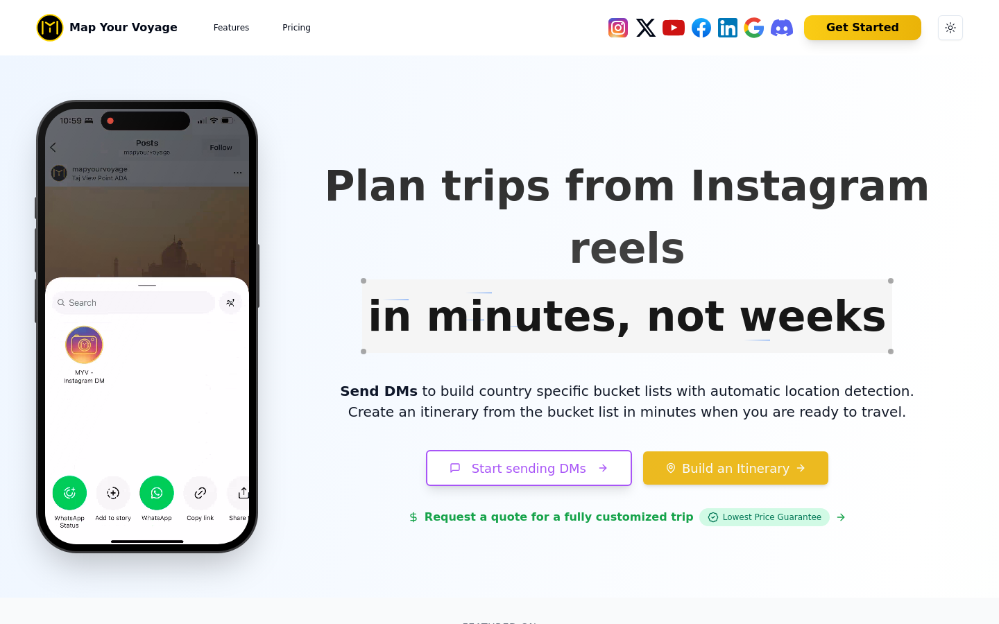 Captured Homepage / Lander