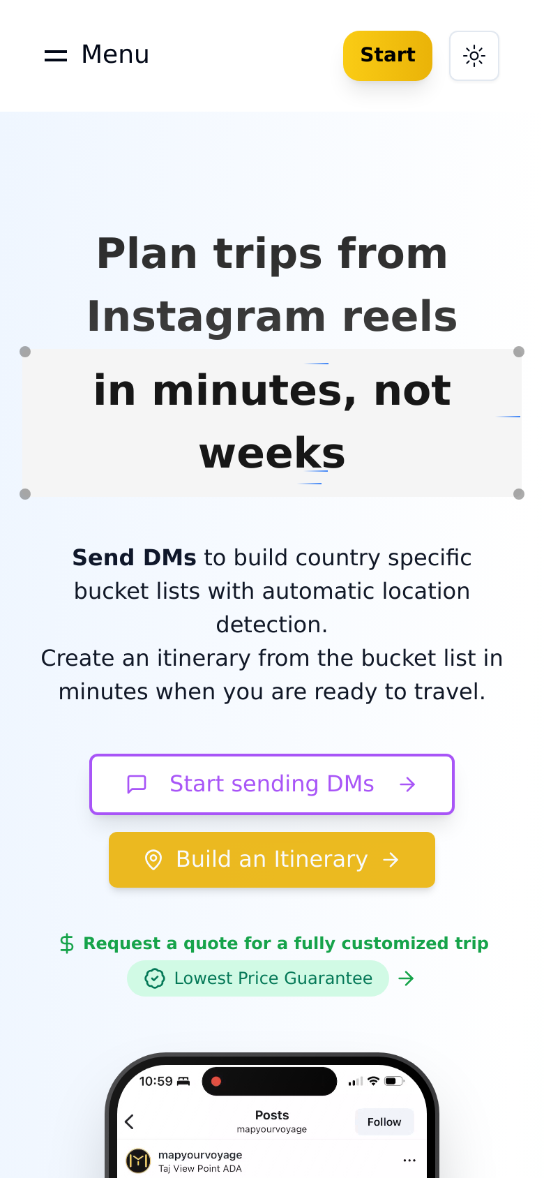 Homepage / Lander