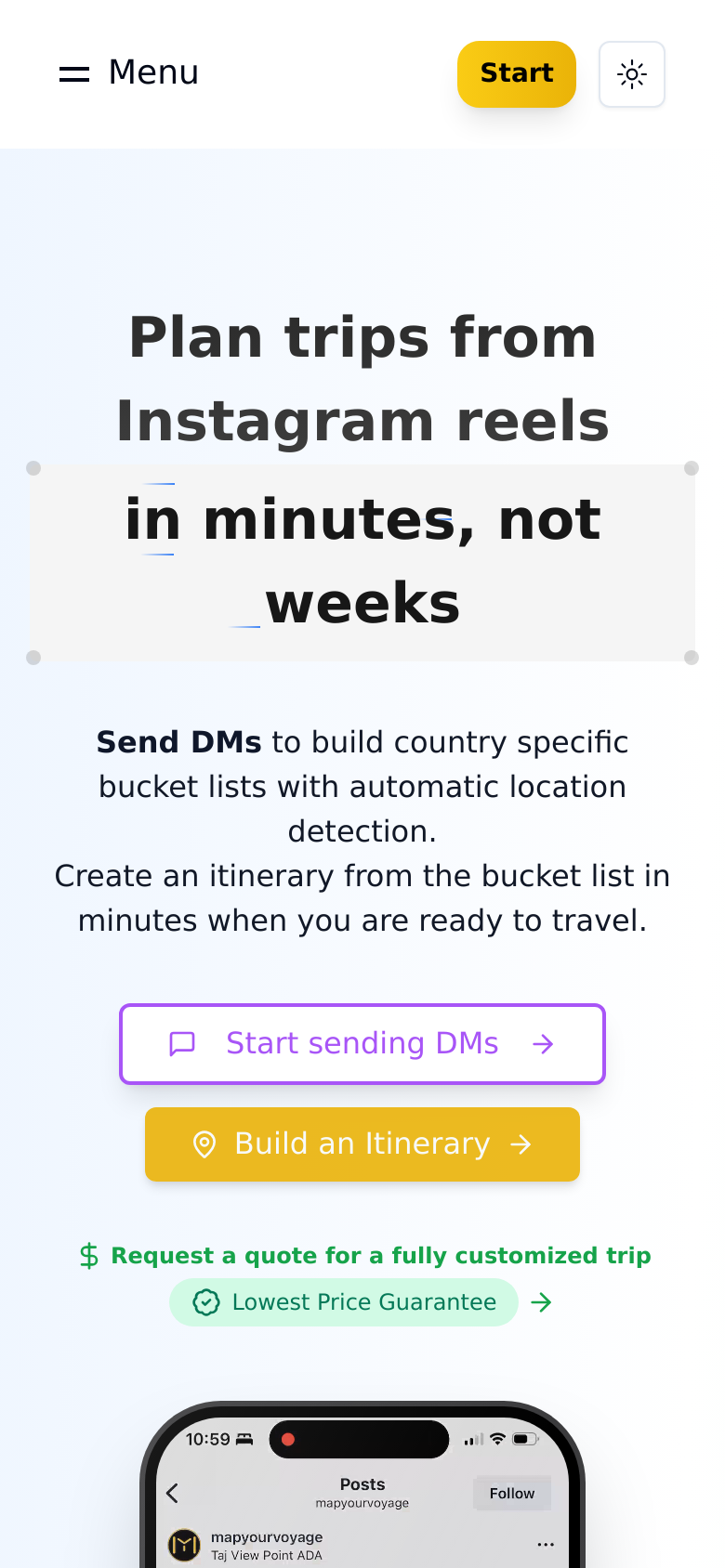Homepage / Lander