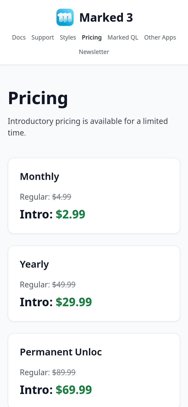 Pricing