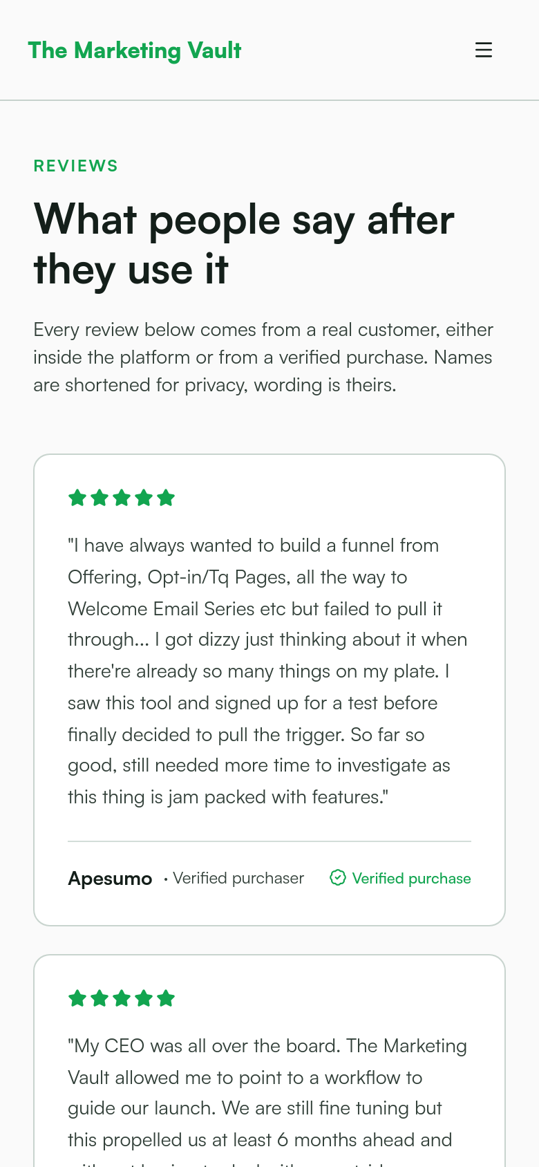Reviews
