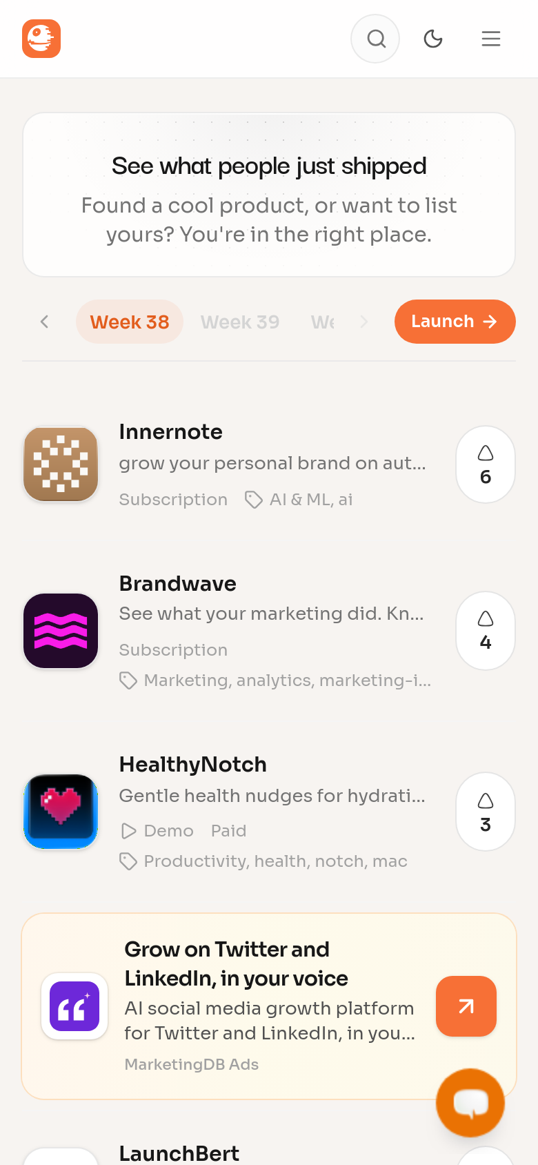 Homepage / Lander