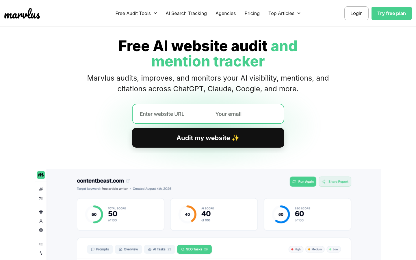 Captured Homepage / Lander