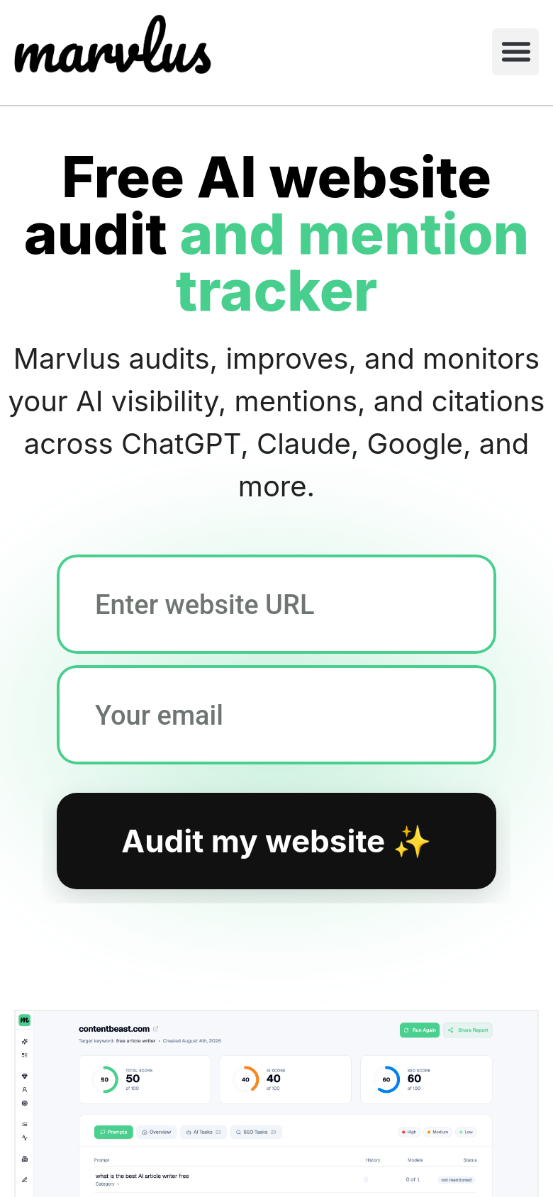 Homepage / Lander