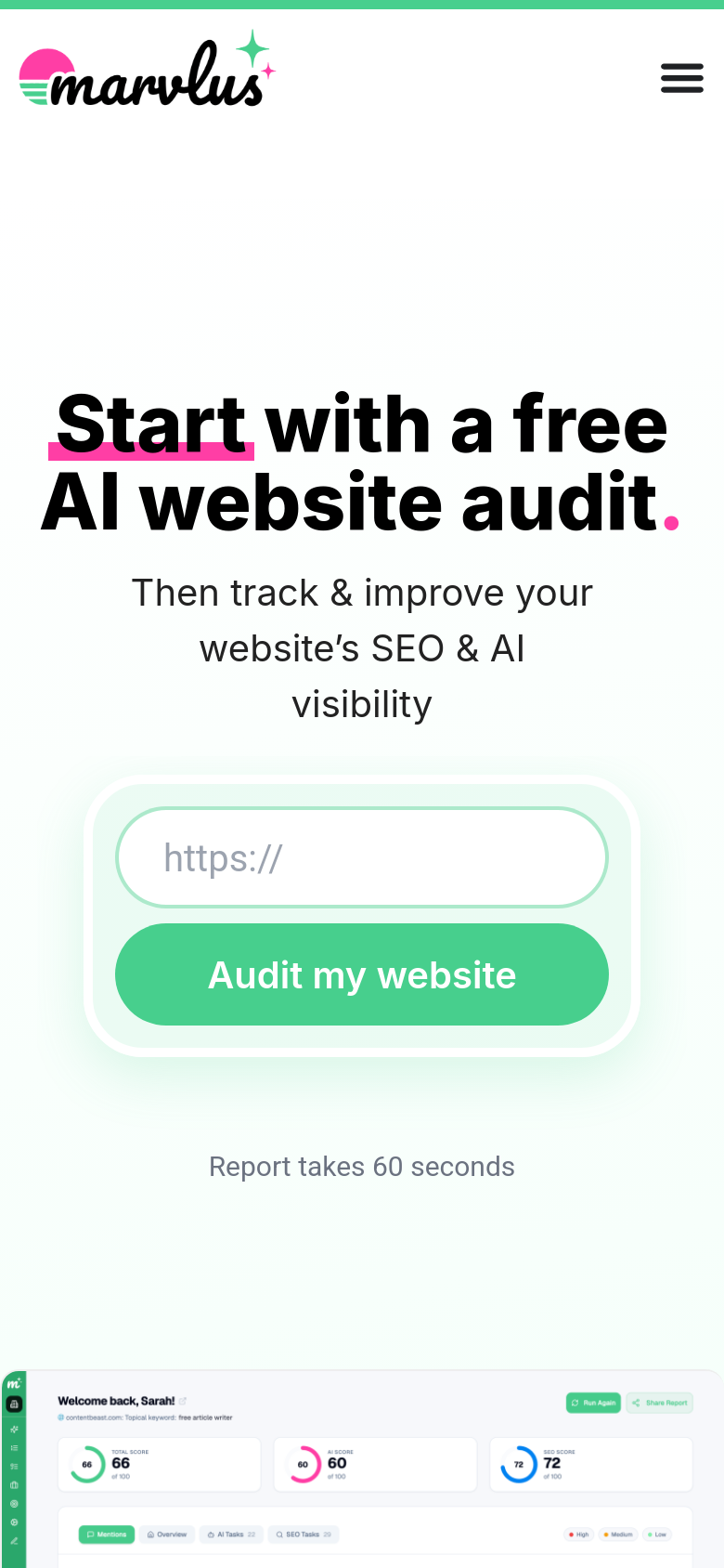 Homepage / Lander
