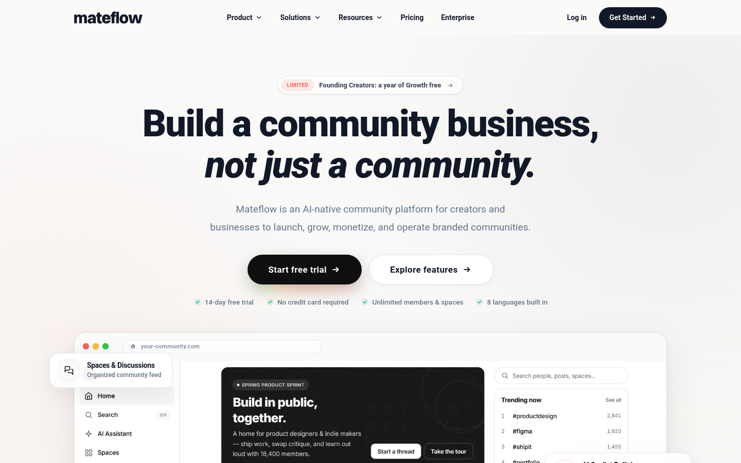 Above-the-fold capture of mateflow.com