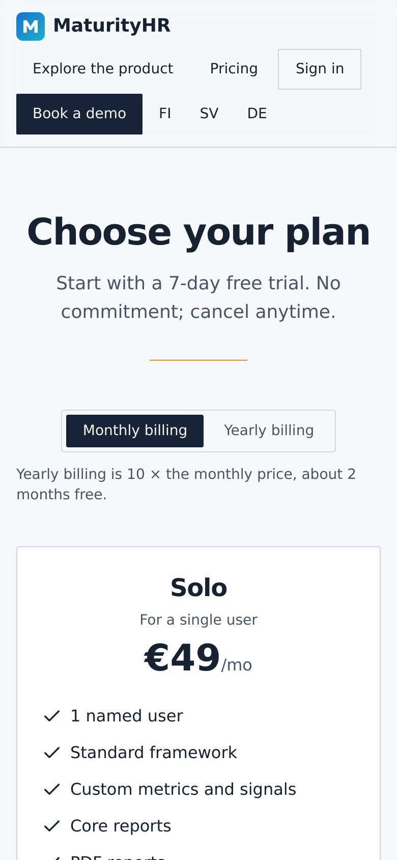 Pricing