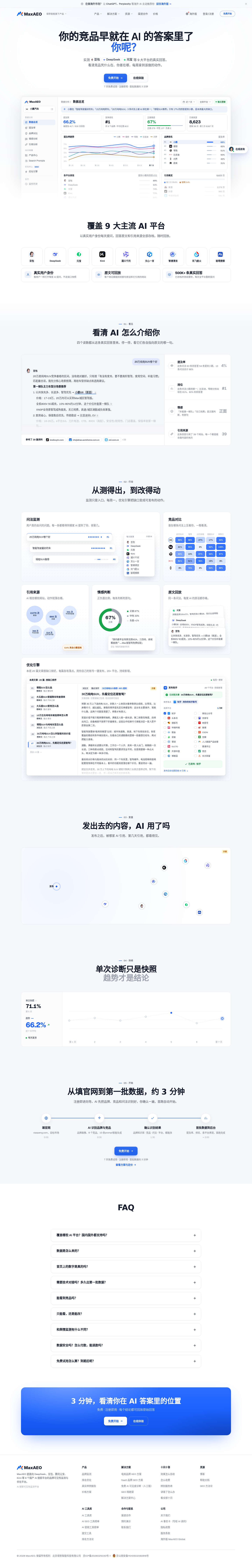 Nav section of maxaeo.cn