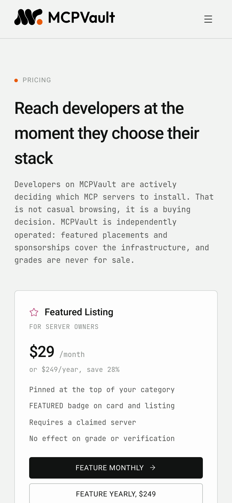 Pricing