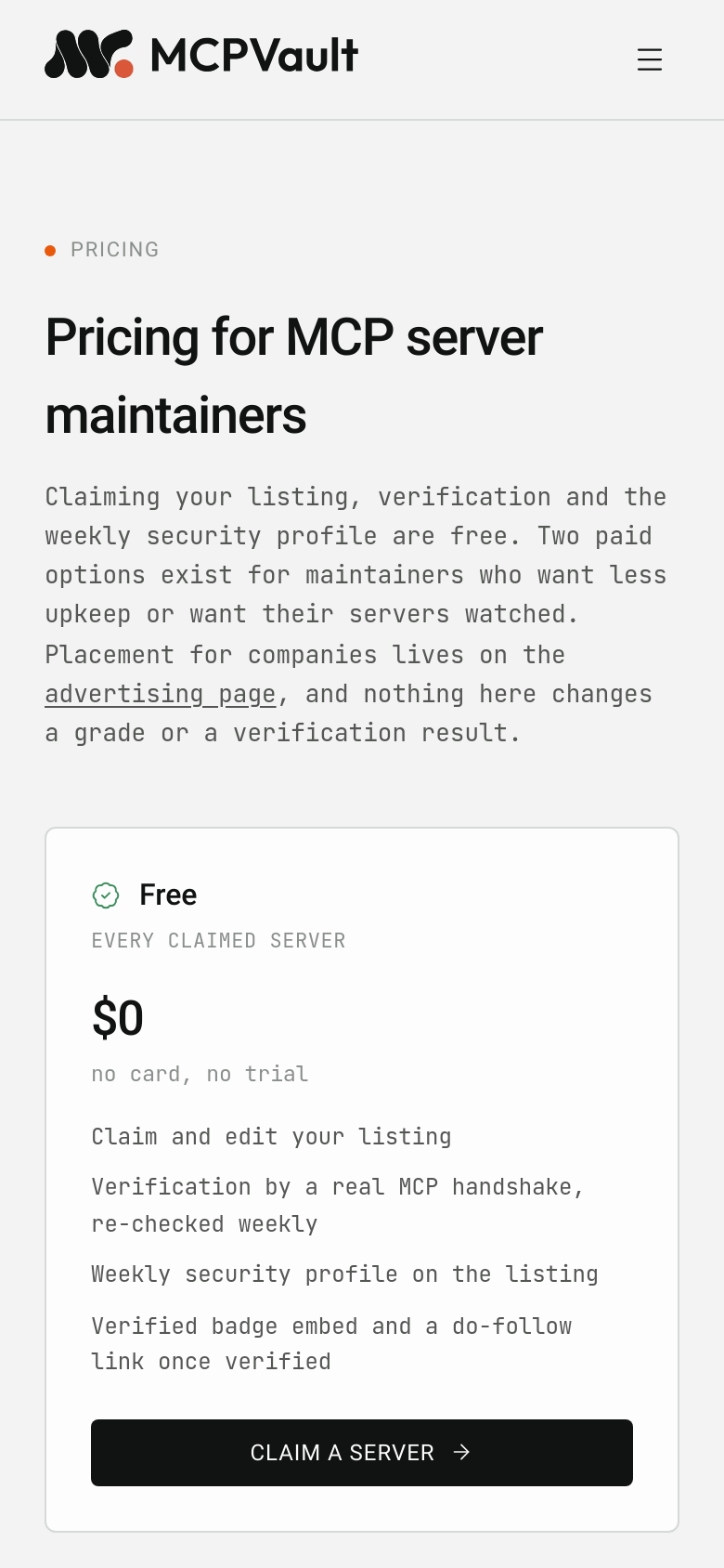 Pricing