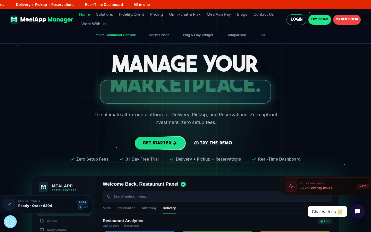 Captured Homepage / Lander
