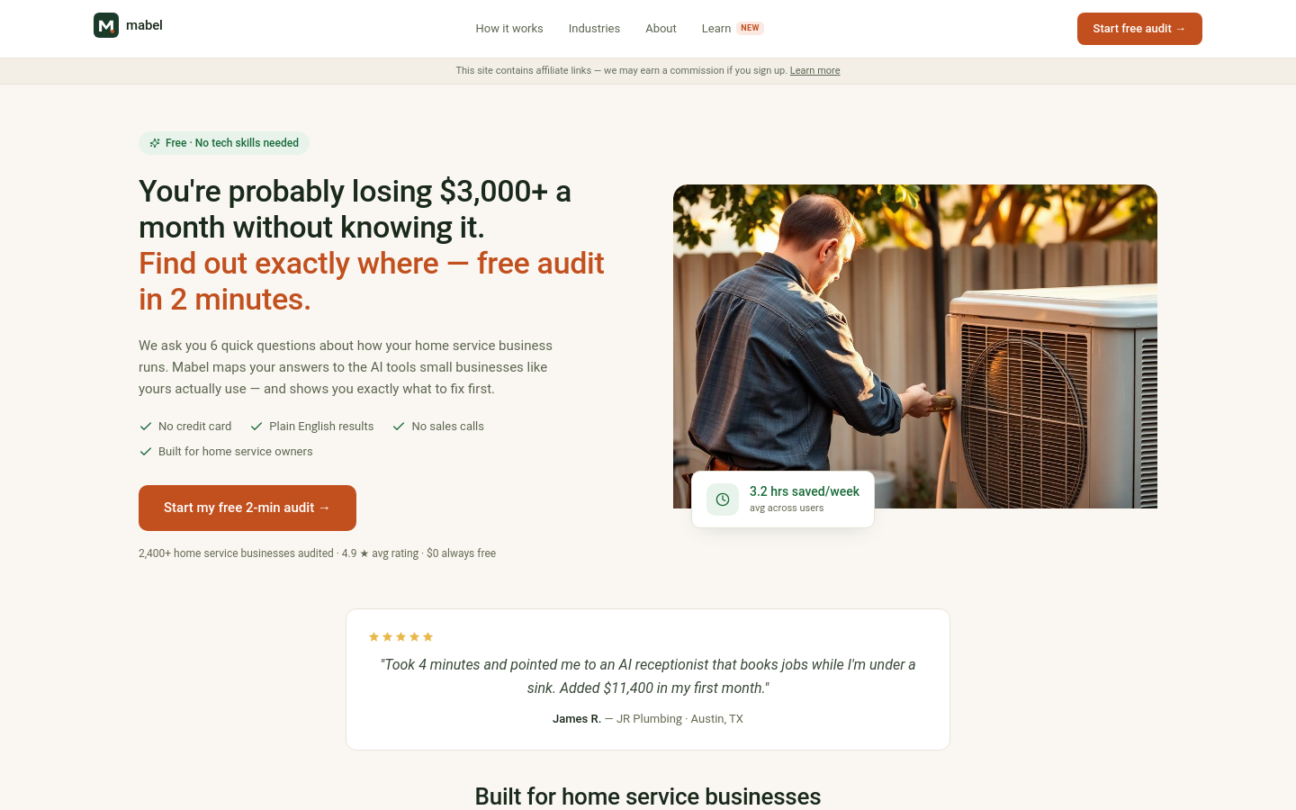 Captured Homepage / Lander
