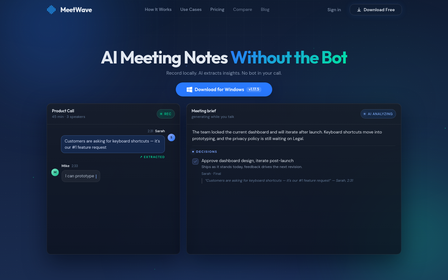 Captured Homepage / Lander