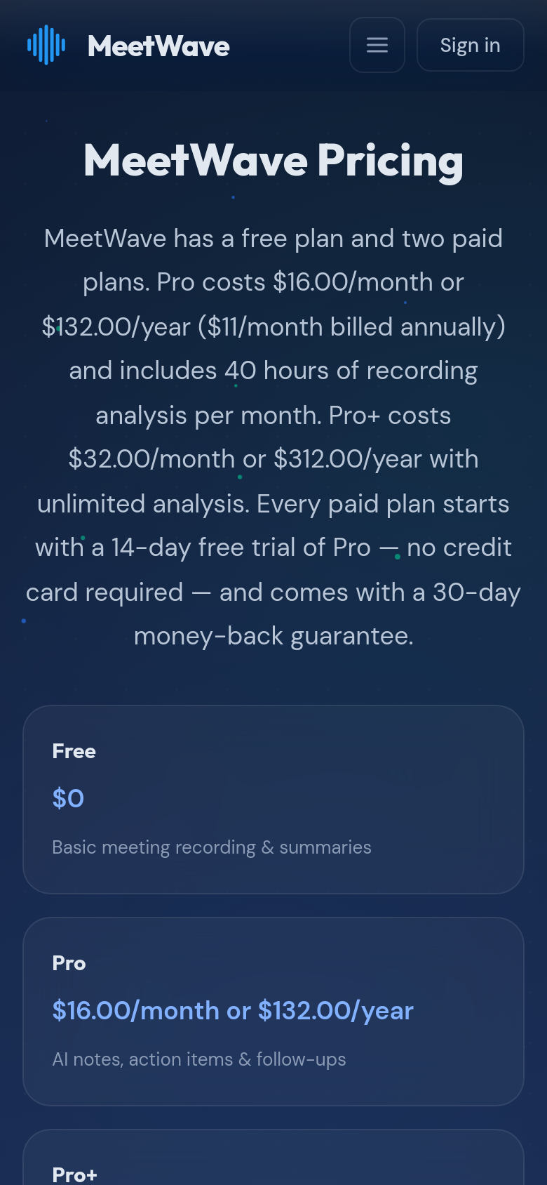 Pricing