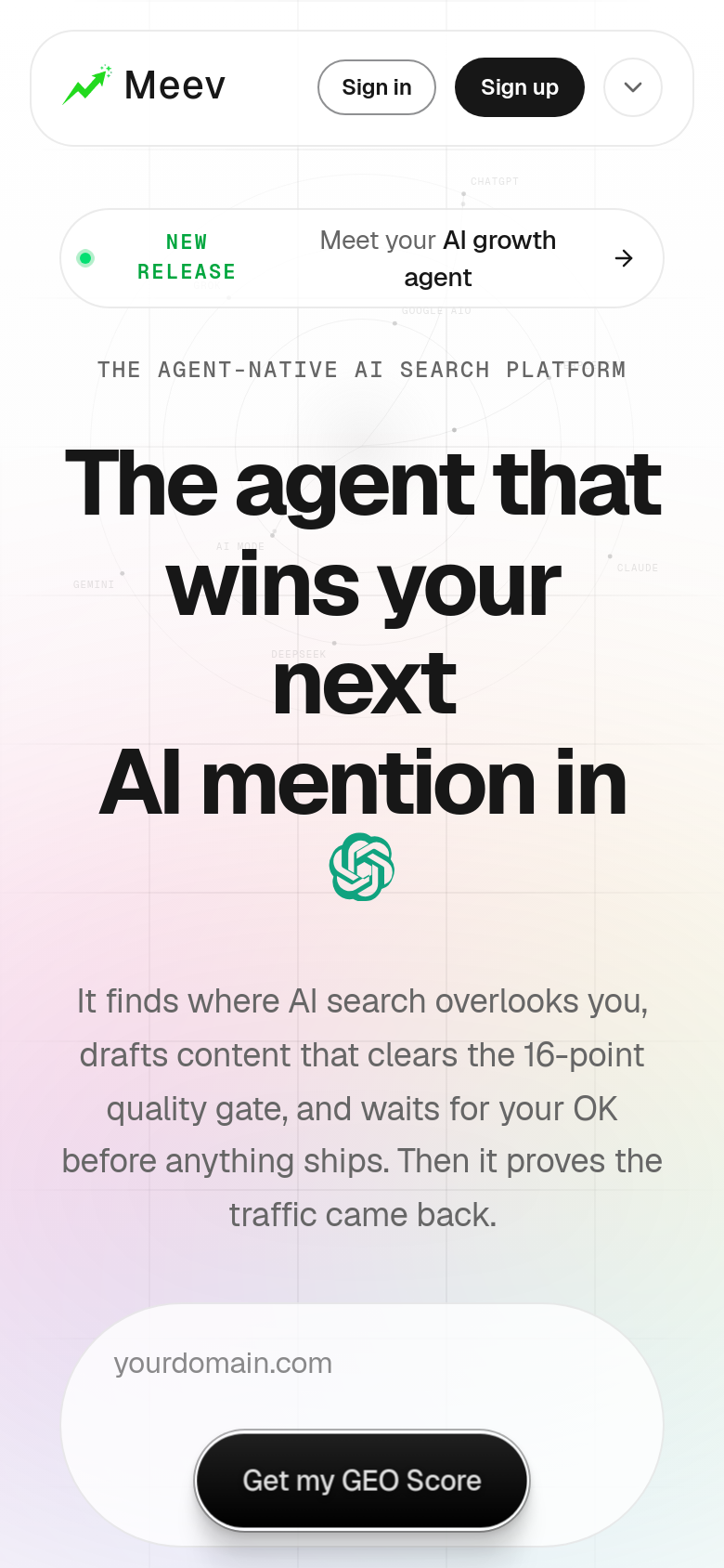 Homepage / Lander