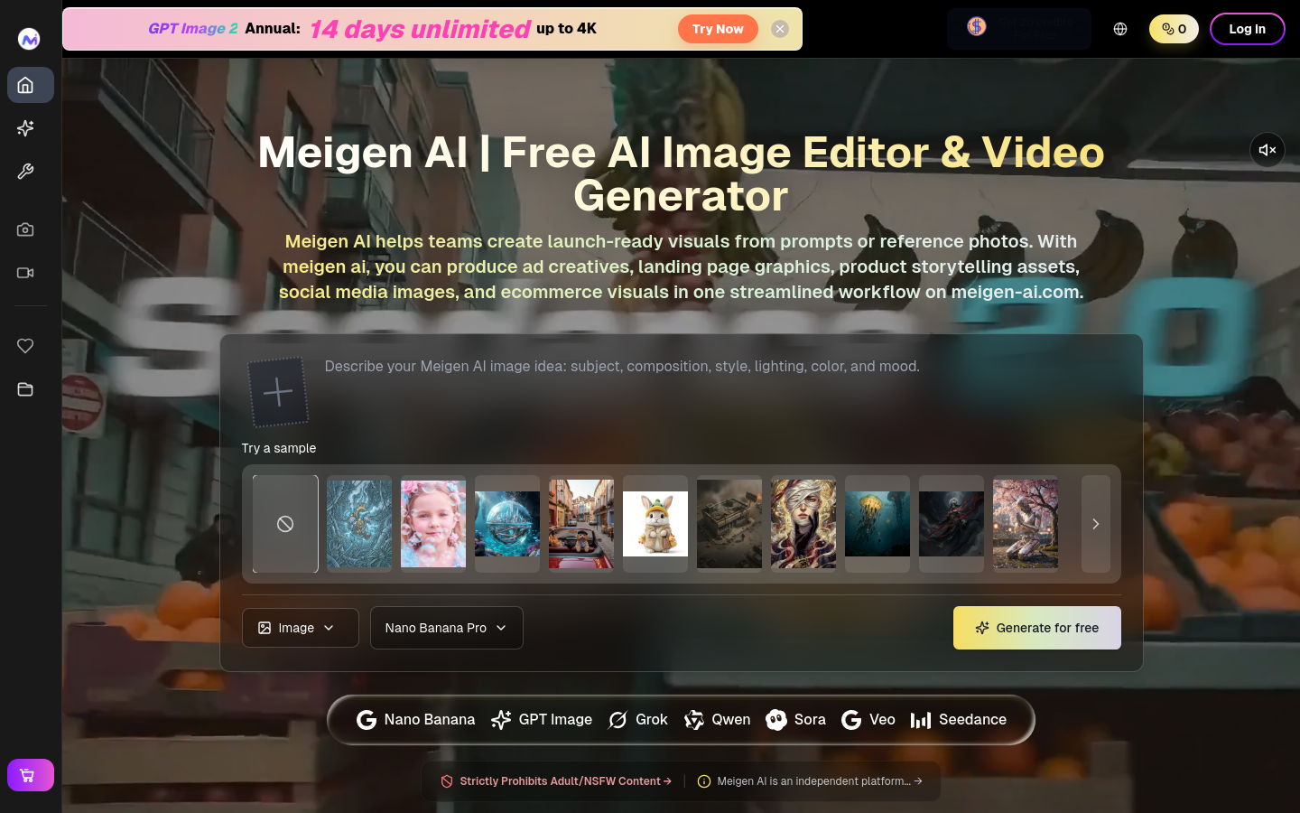 Captured Homepage / Lander