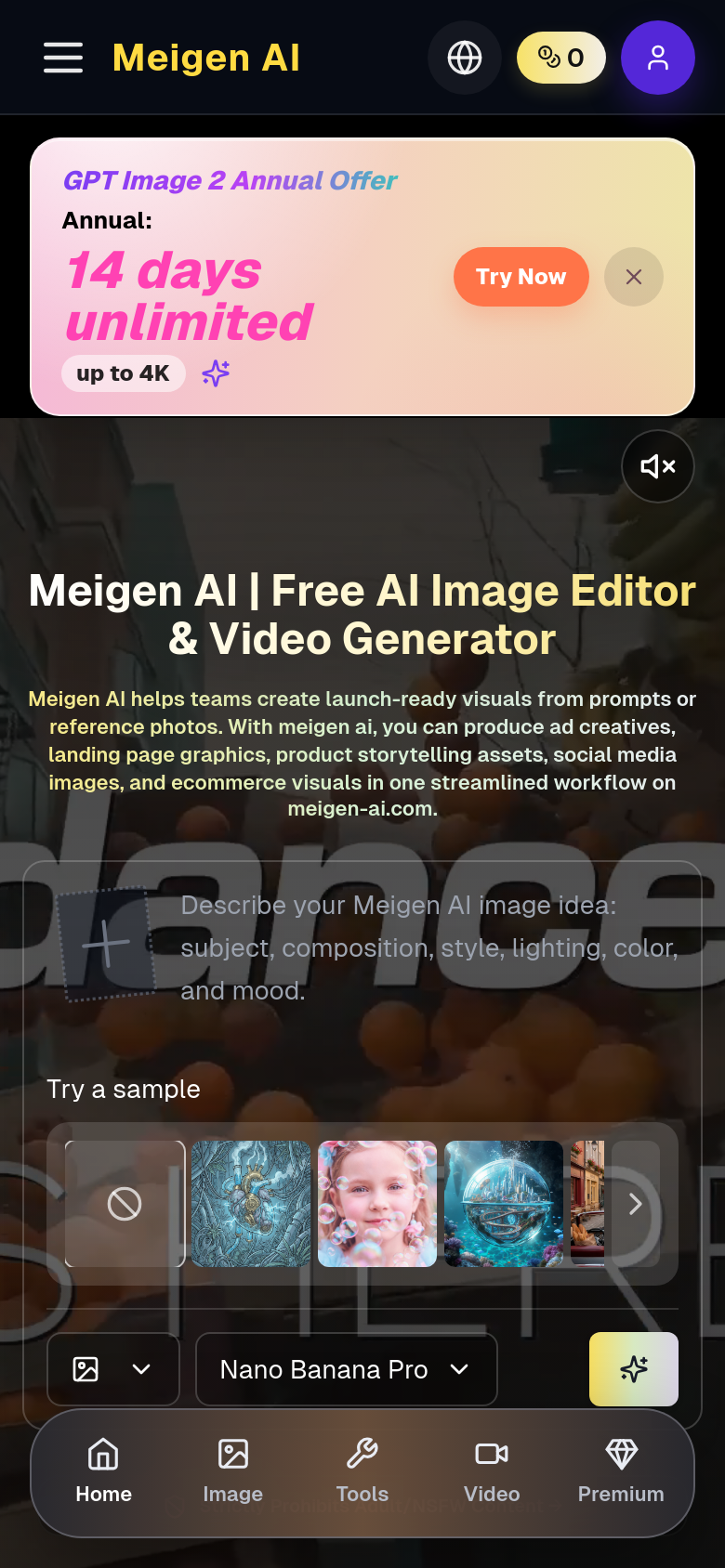 Homepage / Lander