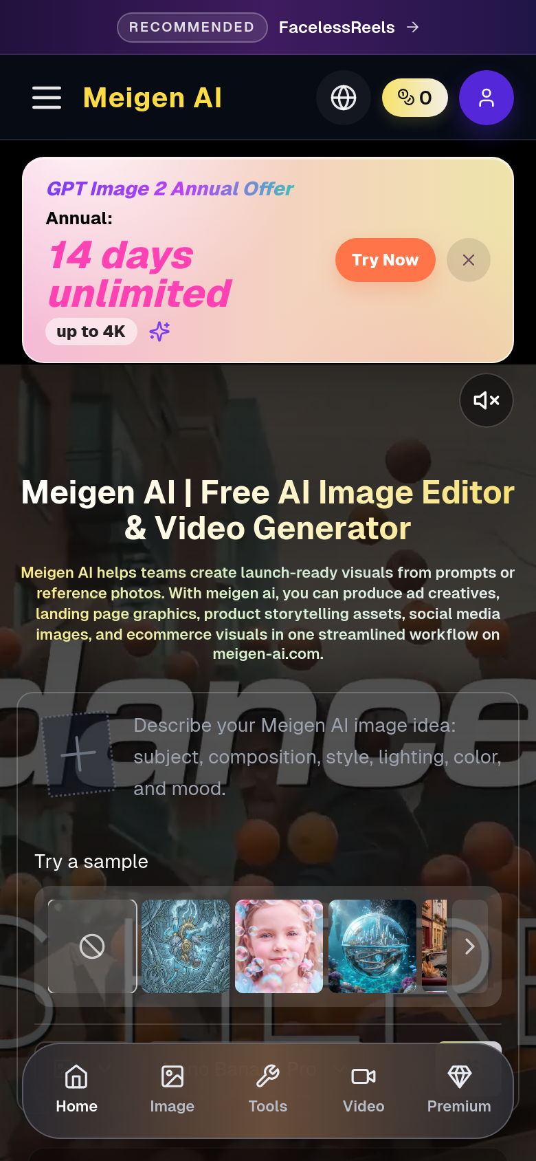 Homepage / Lander