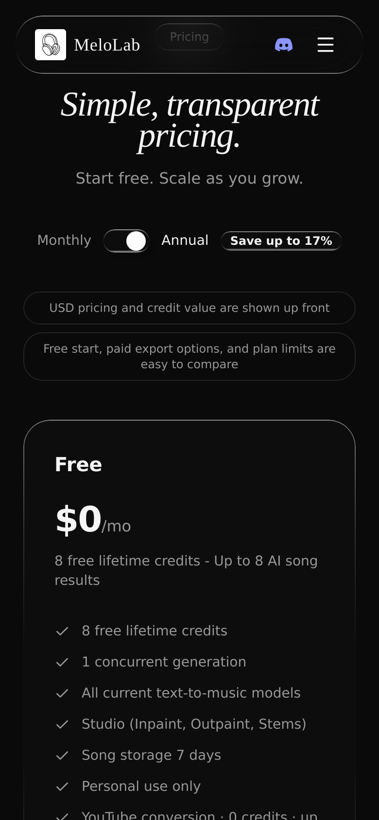Pricing