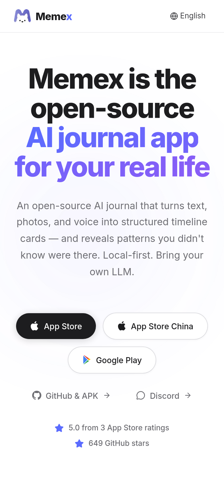 Homepage / Lander