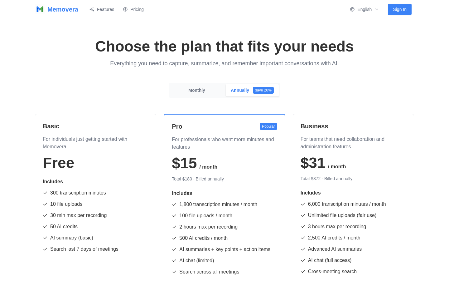 Pricing