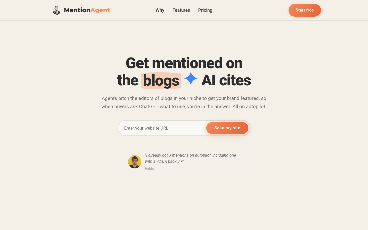 Captured Homepage / Lander