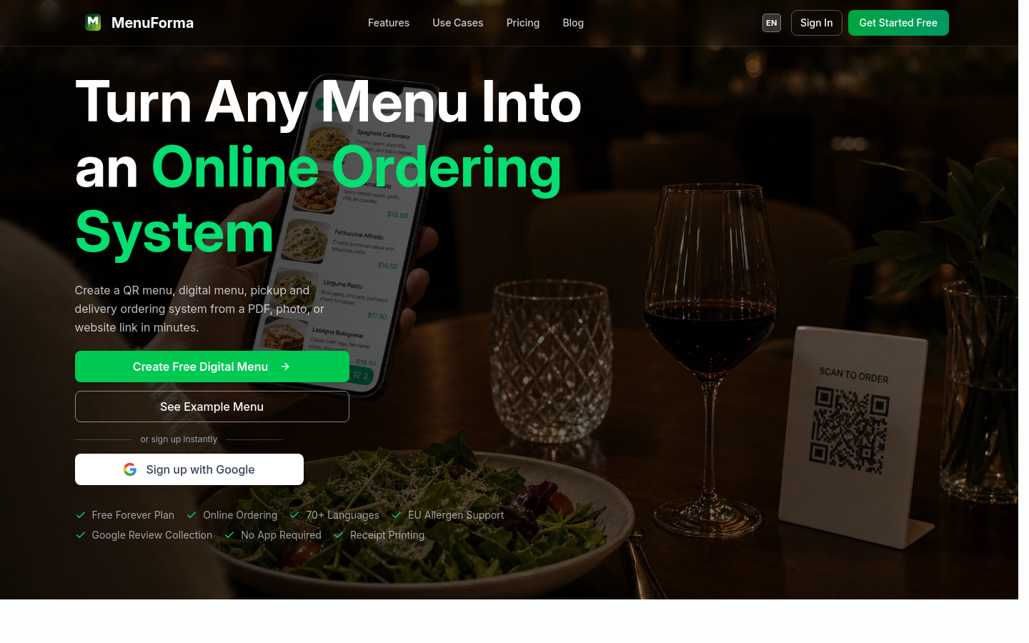Captured Homepage / Lander