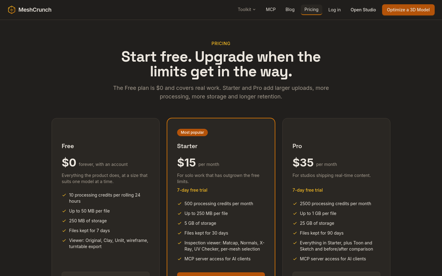 Pricing