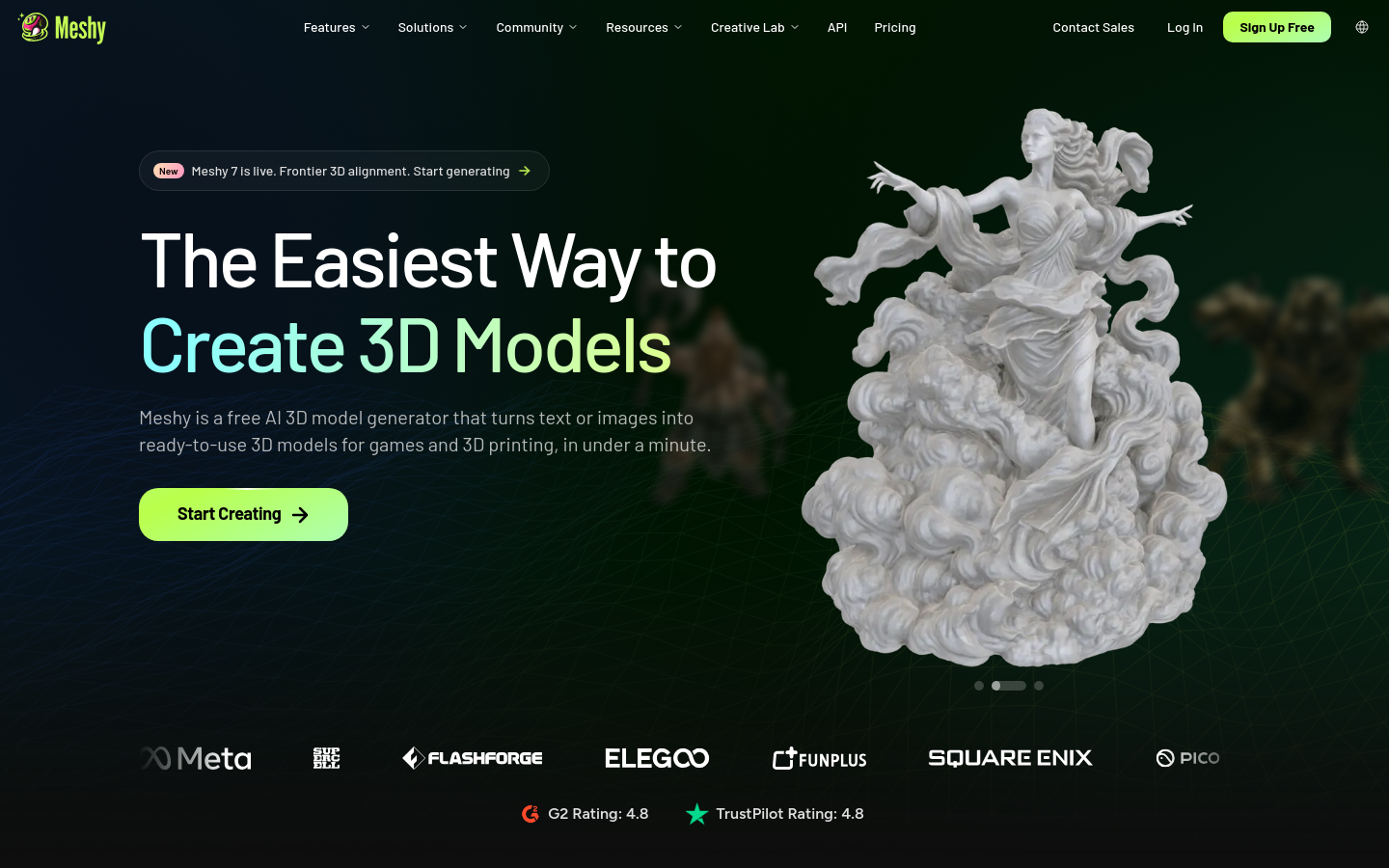 Captured Homepage / Lander
