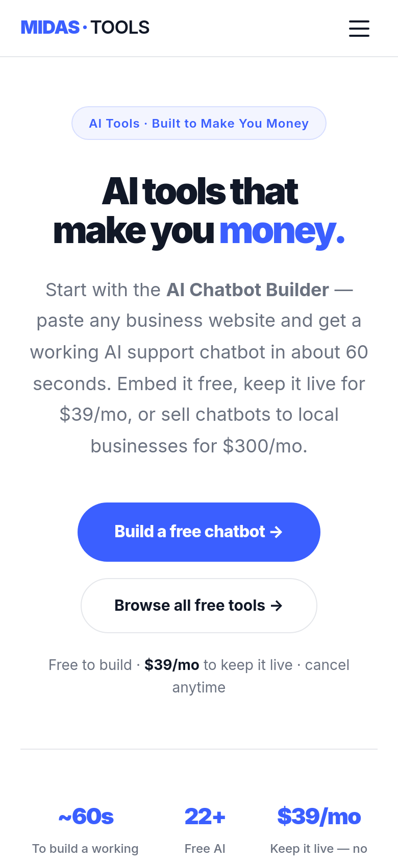 Homepage / Lander