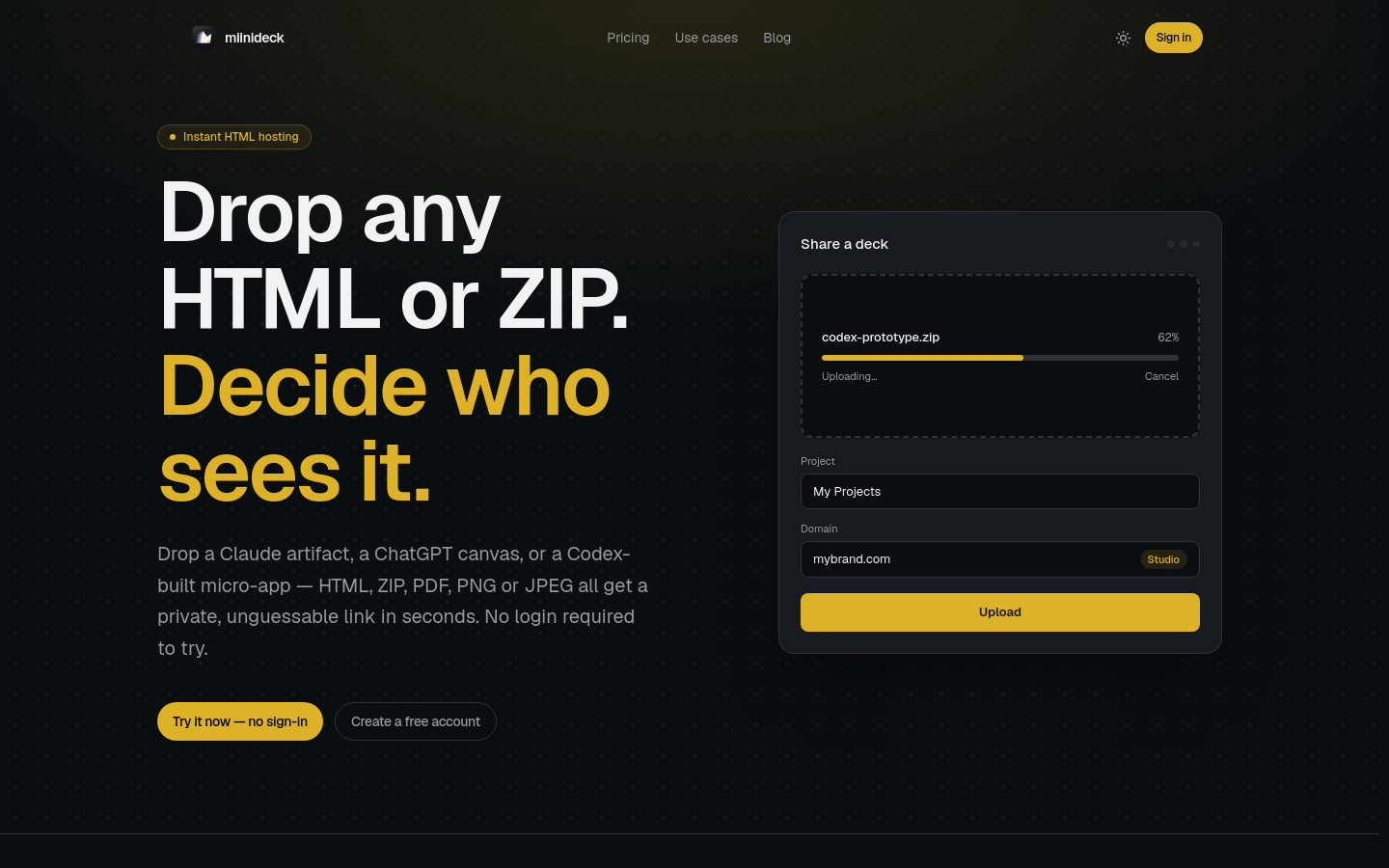 Captured Homepage / Lander
