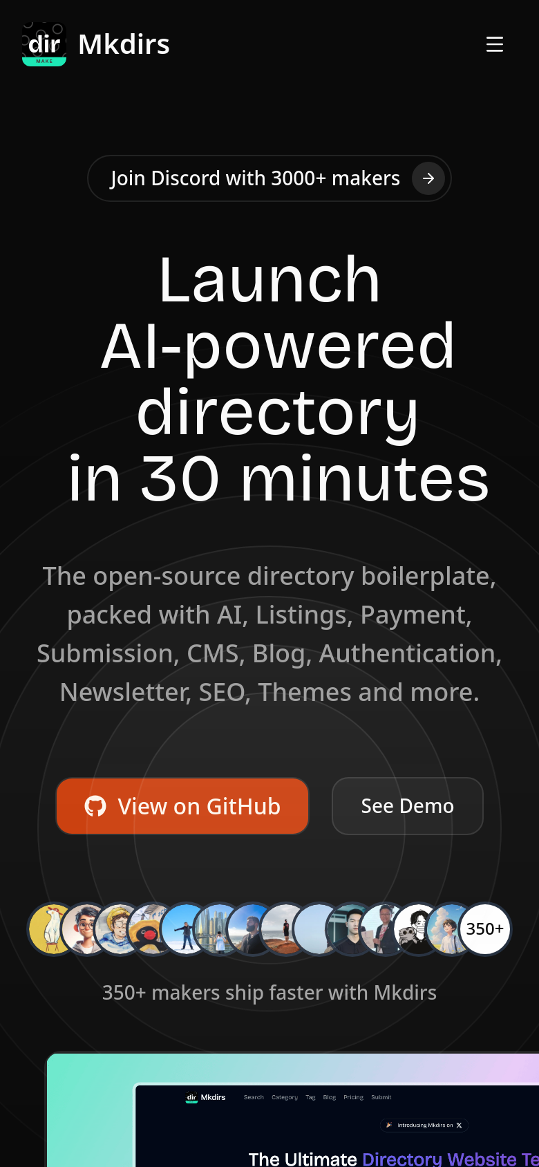 Homepage / Lander