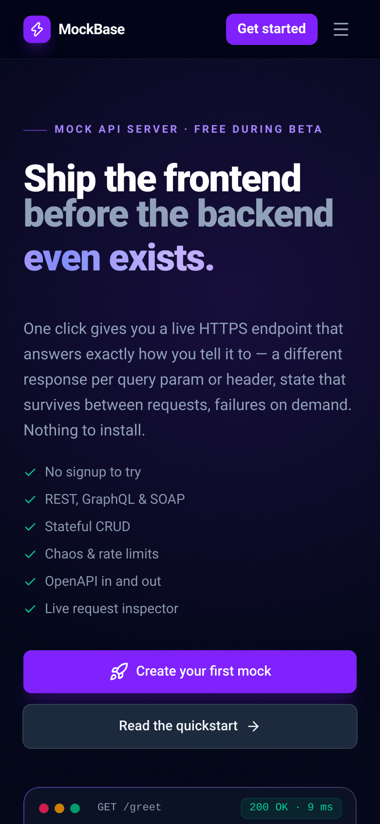 Homepage / Lander