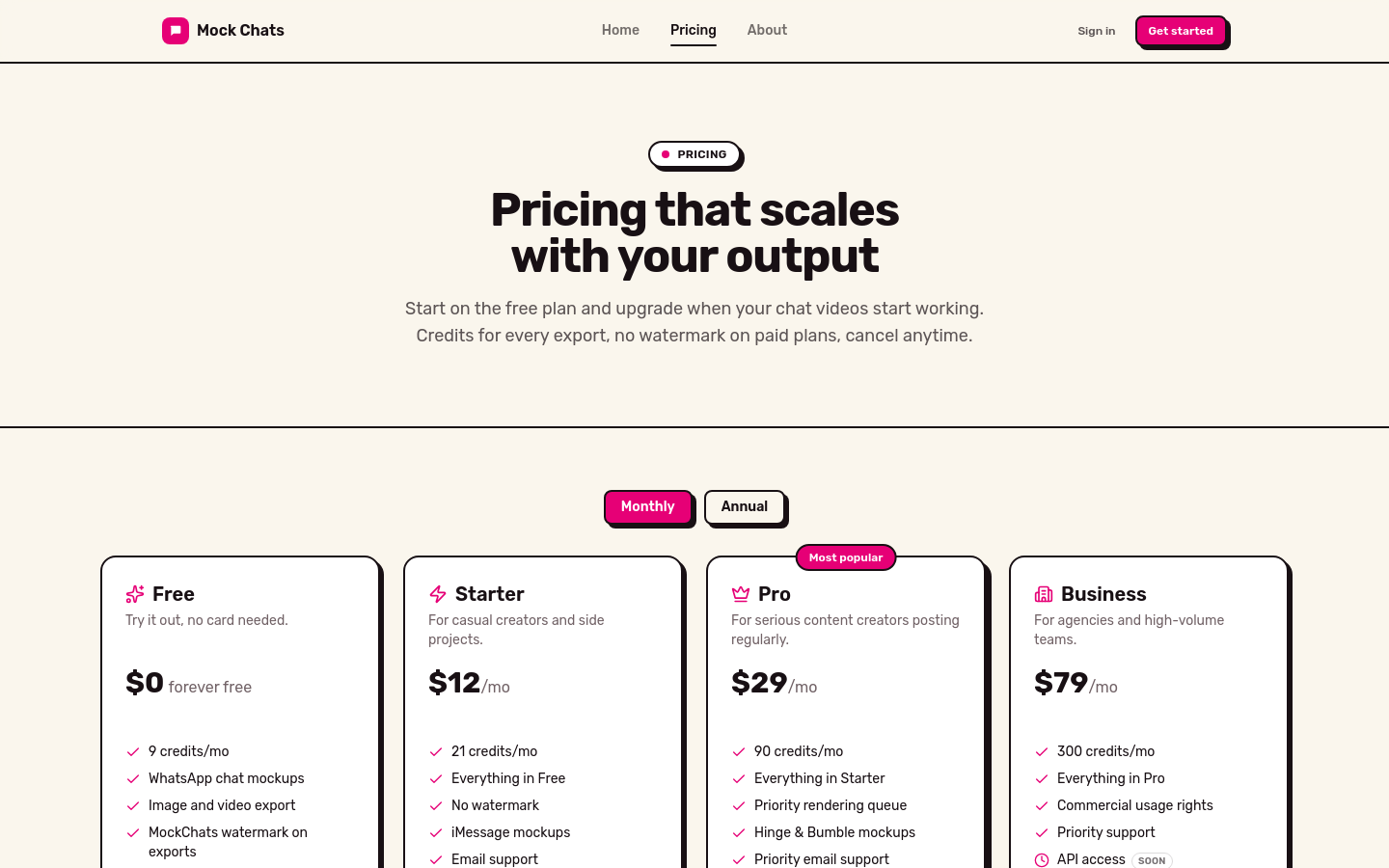 Pricing