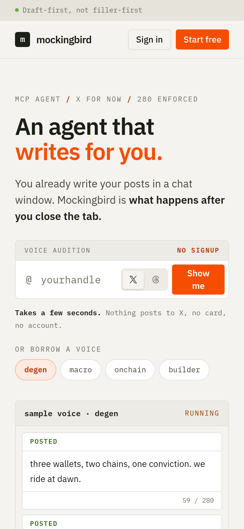 Homepage / Lander