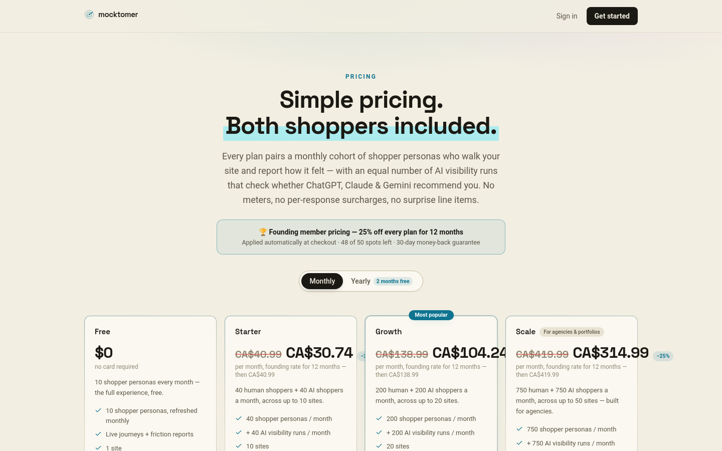Pricing