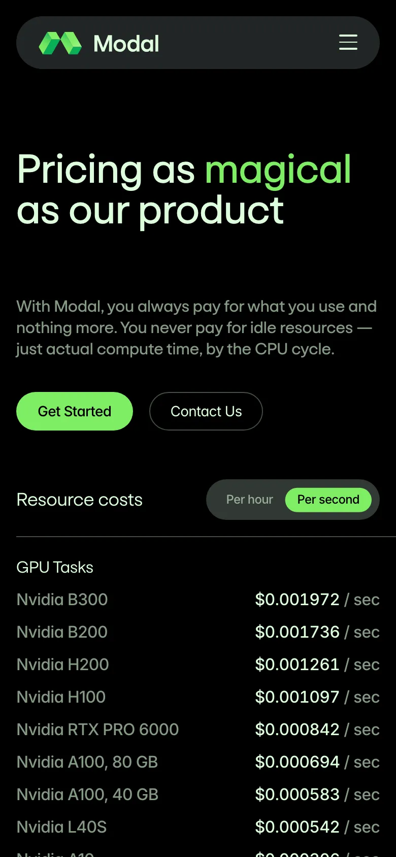 Pricing
