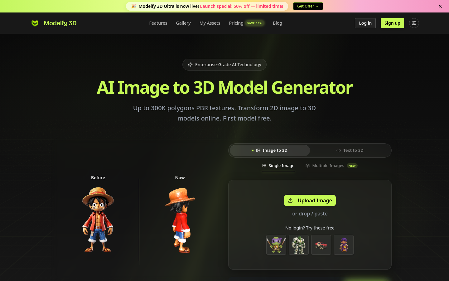 Captured Homepage / Lander