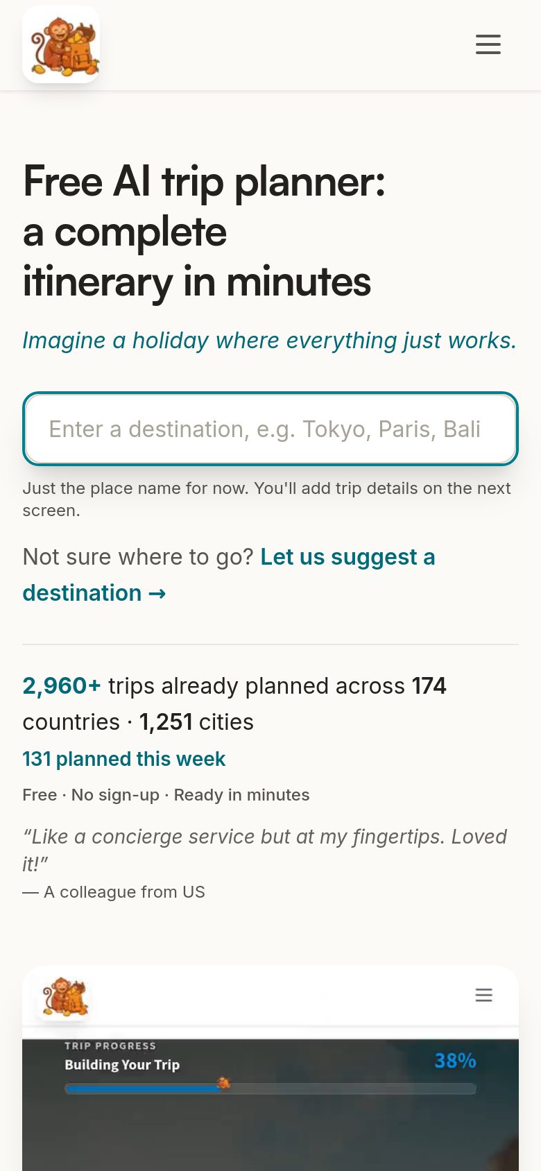 Homepage / Lander