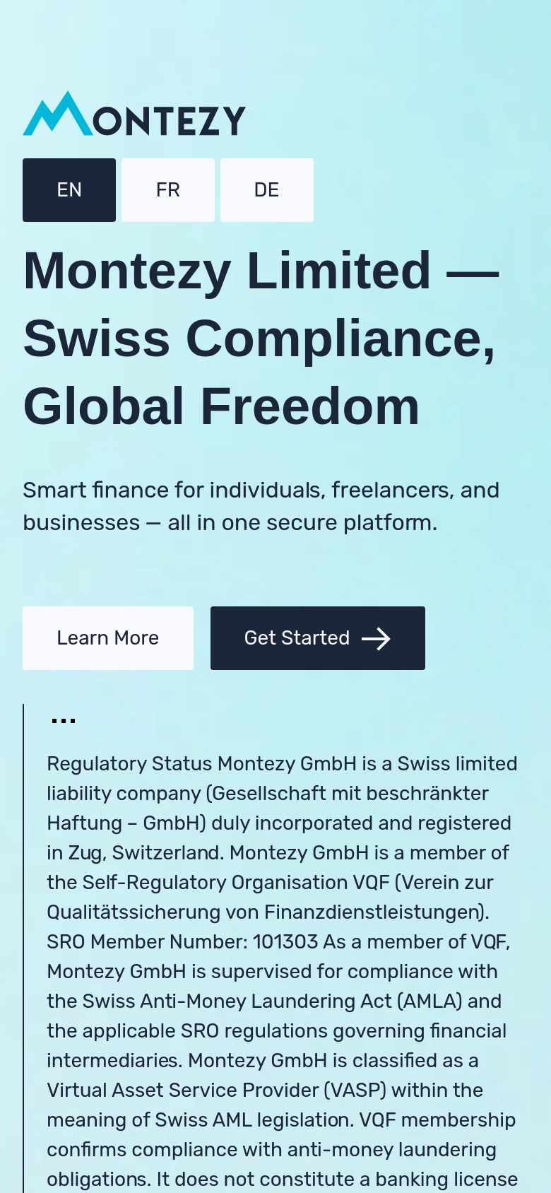 Homepage / Lander