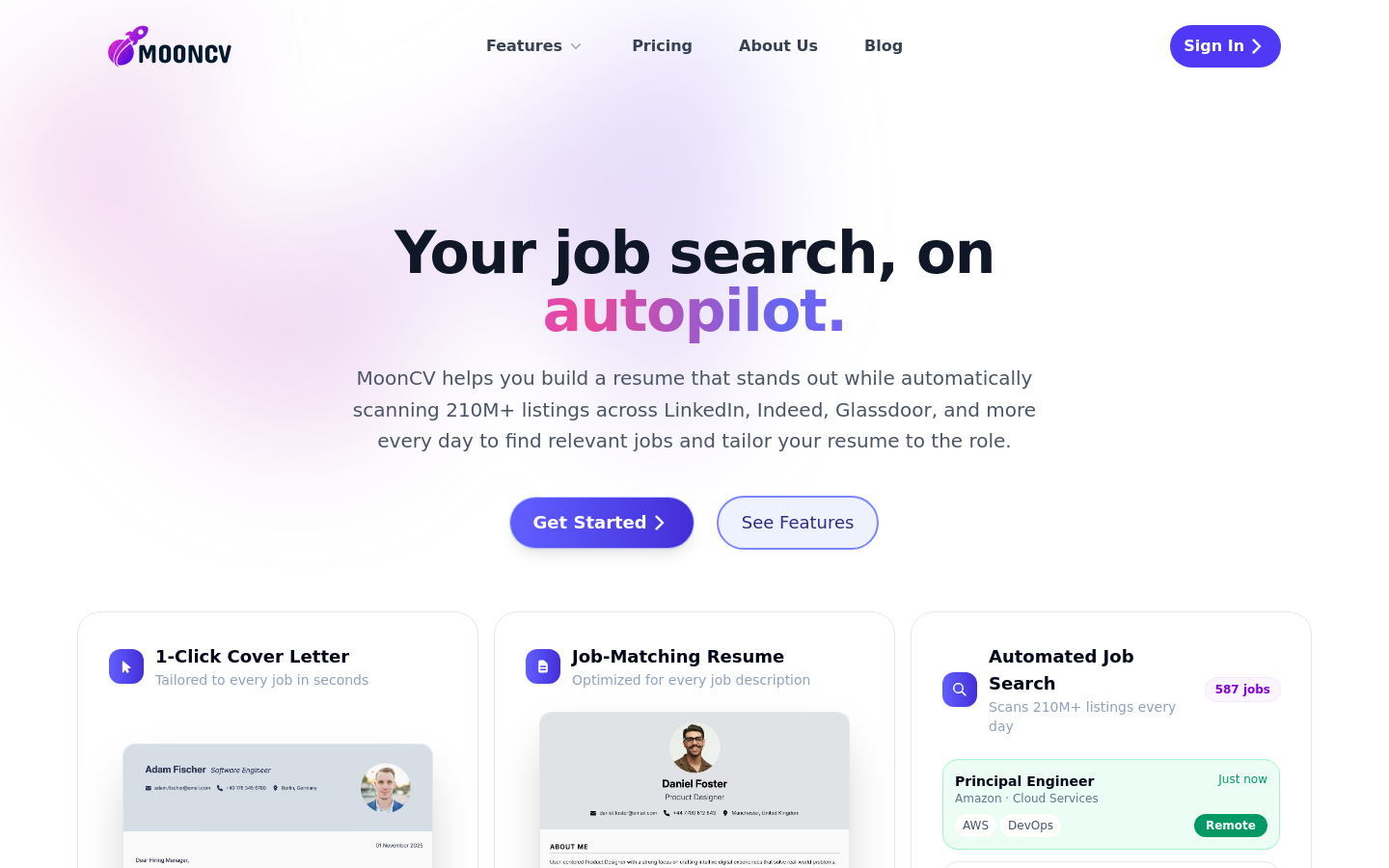 Captured Homepage / Lander