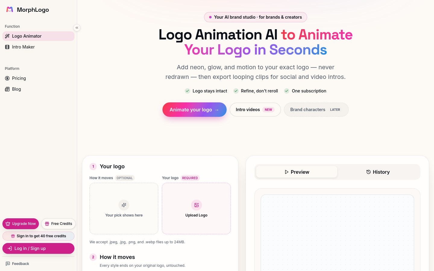 Captured Homepage / Lander