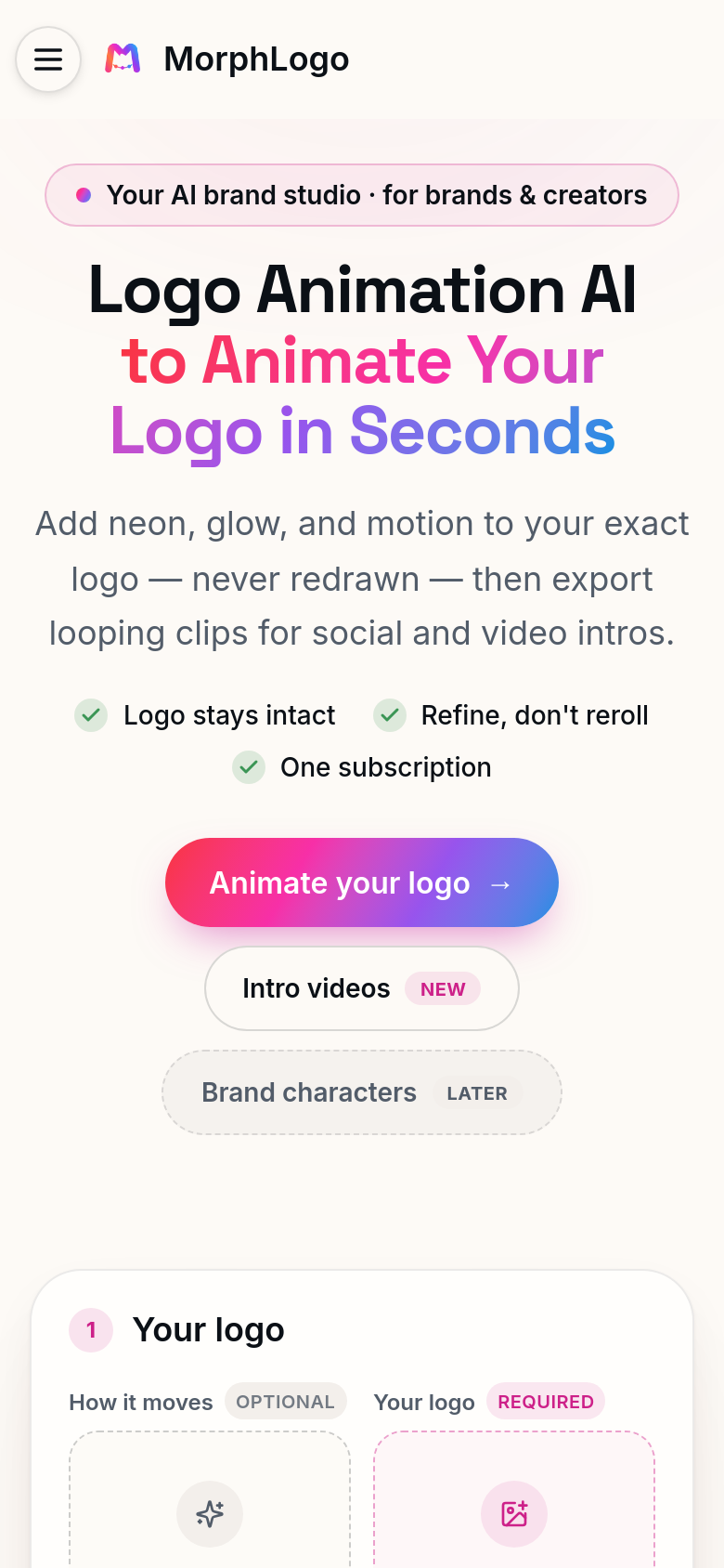 Homepage / Lander
